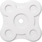 Ekena Millwork Luna Architectural Grade PVC Contemporary Ceiling Medallion, 28"OD x 3"ID x 9 3/4"C x 1"P CMP28LA-03000 - alternate 1